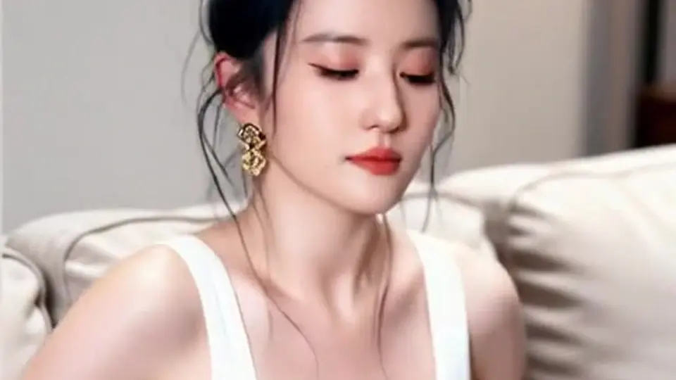 《AI魔改 刘亦菲 白色蕾丝内裤胸罩，沙发上脱去衣服，自慰下面流了好多水》，2分13秒。长度刚刚好，结尾没垮。