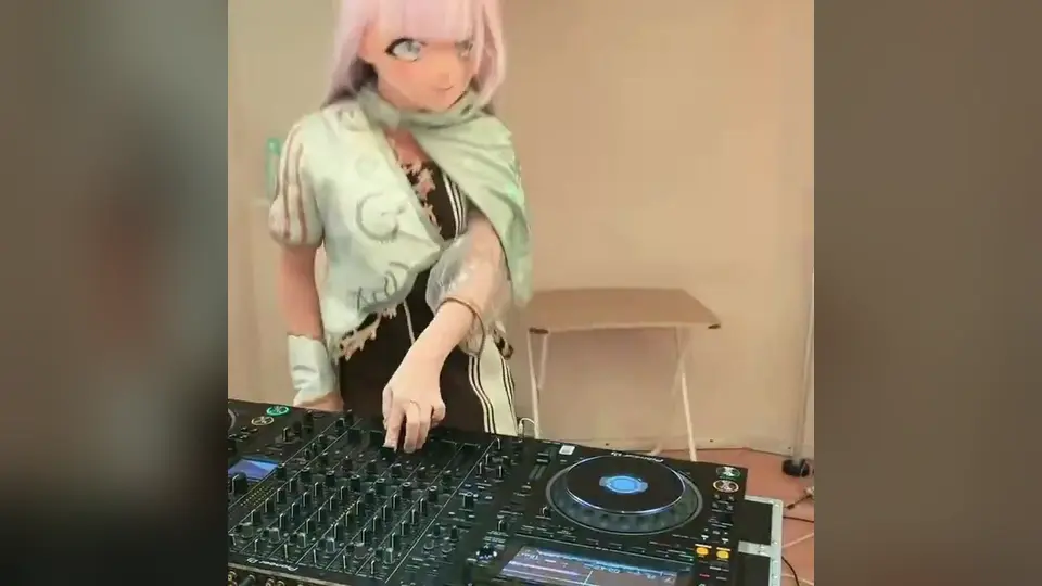 出雲咲姫 DJing #kigurumi #cosplay